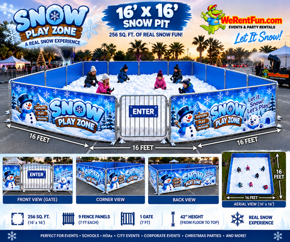 โ๏ธ Snow Play Zone โ Snow Pit 16x16 area โ๏ธ Snow Play Zone โ Snow Pit 16x16 area