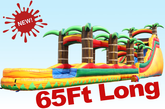 S07 65Ft Tropical Fire SUPER LONG- Water Slide S07 65Ft Tropical Fire SUPER LONG- Water Slide