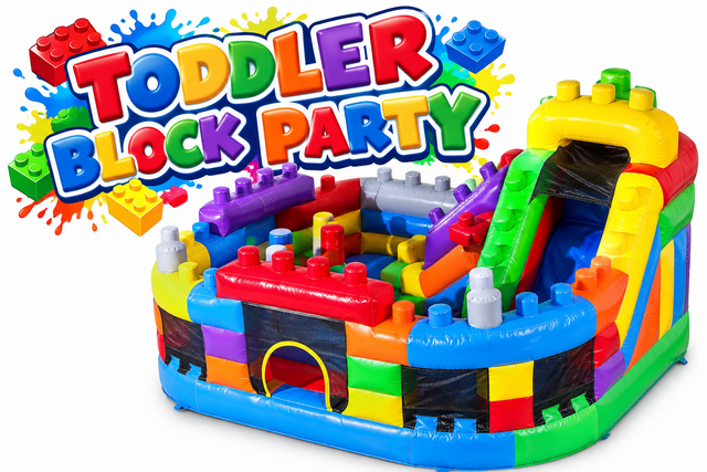R5 - Toddler Block Party With Slide Inside R5 - Toddler Block Party With Slide Inside