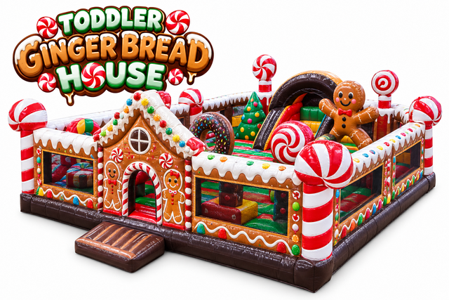 S24 - Gingerbread Playland Toddler Inflatable S24 - Gingerbread Playland Toddler Inflatable