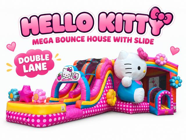Hello Kitty Mega Bounce House With Slide Hello Kitty Mega Bounce House With Slide