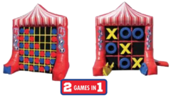 R30 - 2 Games In 1 Giant Tic Tac Toe & 4-Spot Inflatable Game
