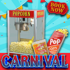 Popcorn Machine with supplies for 50  <p><strong><span style='color: #ff00ff;'>Watch Video Inside</span></strong></p>