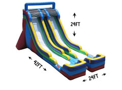 R56 - 24Ft Double Trouble/ Dual Water Slide