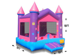 R51-  Pink & Purple Bounce House  <p><strong><span style='color: #ff00ff;'>Watch Video Inside</span></strong></p>