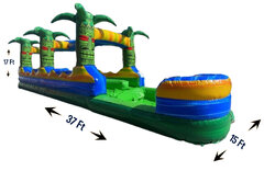<p style='text-align: center; font-family: Arial, sans-serif;'>
<span style='font-size: 22px; font-weight: bold; color: #ff6600;'>
R98 - 37FT Long Reggae Slip N Slide Double Lane with XL Pool (Family Friendly)
</span><br>
<span style='font-size: 14px; font-weight: bold; color: #0080ff;'>
🎥 Watch the video below!
</span>
</p>
