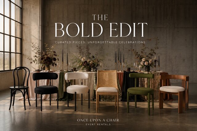 The Bold Edit – Modern Wedding & Event Rentals by Once Upon a Chair