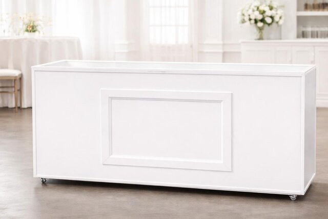 White Portable Bar 7’ White Portable Bar 7’