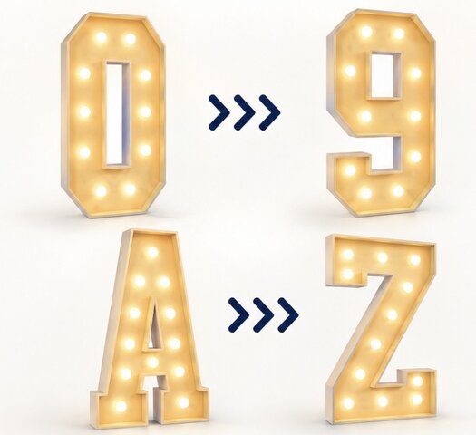 Marquee Letters and Numbers 4ft Marquee Letters and Numbers 4ft