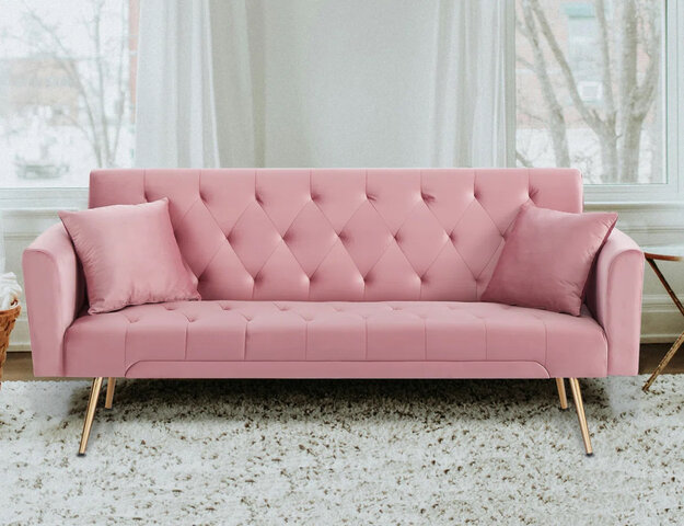 Pink Velvet Sofa Pink Velvet Sofa