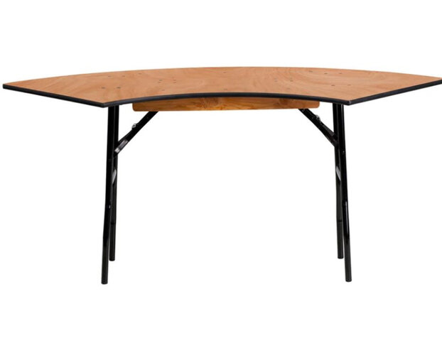 Serpentine Table 4' Serpentine Table 4'