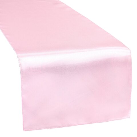 Satin Table Runner Medium Pink Satin Table Runner Medium Pink