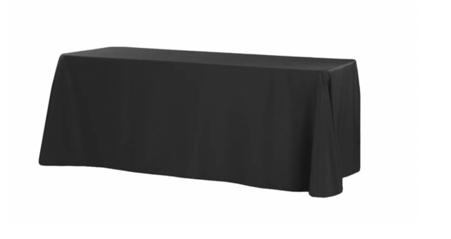 Black Polyester Linen 90 Black Polyester Linen 90