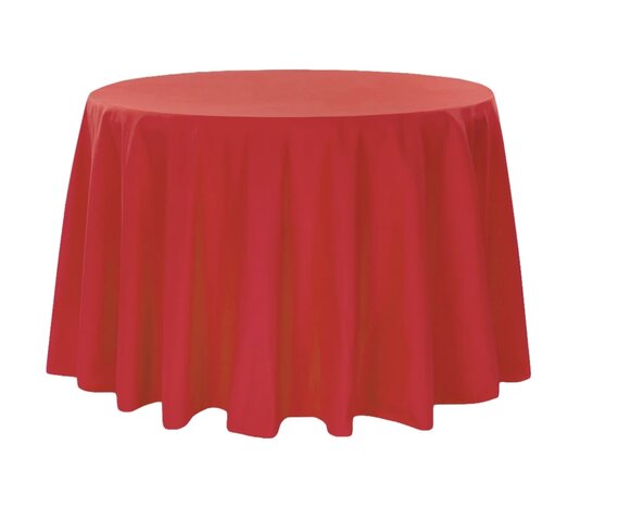 Red Polyester Linen 120 Red Polyester Linen 120