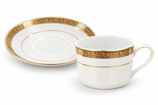 Victoria Gold Rim Cup and Saucer Victoria Gold Rim Cup and Saucer