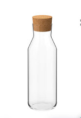 Clear Glass Carafe with Cork Stopper