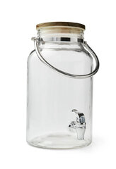 Clear Glass Beverage Dispenser