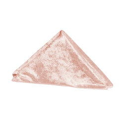 Velvet Linen Napkin Blush Rose Gold 20