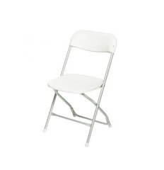 White Aluminum Folding Chair