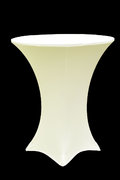 Ivory Spandex Cover for Cocktail Table