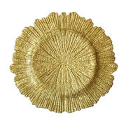 Reef Gold Glass Charger
