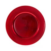 13" Red Plastic Charger