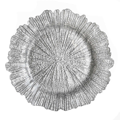 Reef Silver Glass Charger