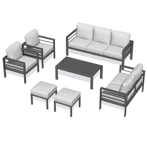 Outdoor Lounge Set (With Gray Cushions) Outdoor Lounge Set (With Gray Cushions)
