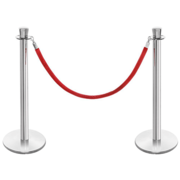 STANCHIONS W/ RED ROPE