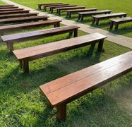 8ft WOOD BENCHES