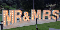 4ft Marquee Letters (MR & MRS)