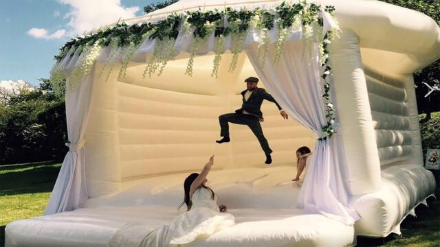 Modern White Bounce House Modern White Bounce House