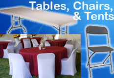 Tables Chairs and Tents Tables Chairs and Tents