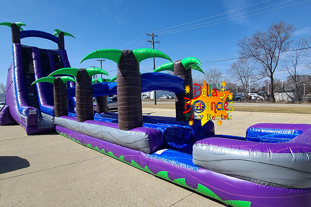 27 Foot Purple Crush 2 Lane Run n Splash WET 27 Foot Purple Crush 2 Lane Run n Splash WET
