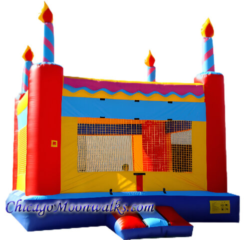 Giant Cake Jumper Bounce House Inflatable Rental Chicago Moonwalks