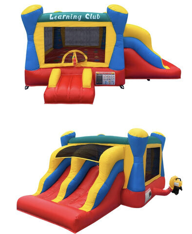Learning Club Bounce House Inflatable Combo Moonwalk Rentals in Chicago