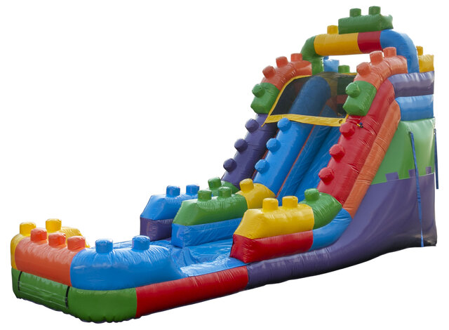 Lego Themed Inflatable Water Slide Rental Chicago IL
