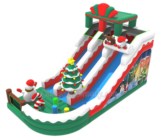 Winter Wonderland Dual Lane Slide Rental Chicago | Holiday Slide Party Rentals Chicago