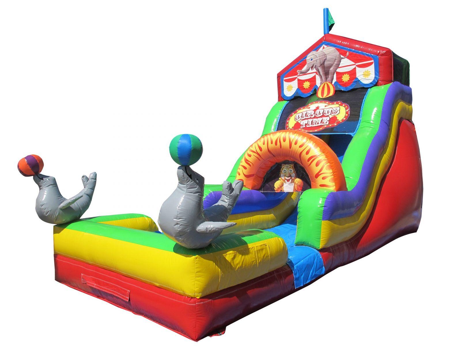 Circus Time Carnival Themed Water slide Inflatable Rental Chicago IL