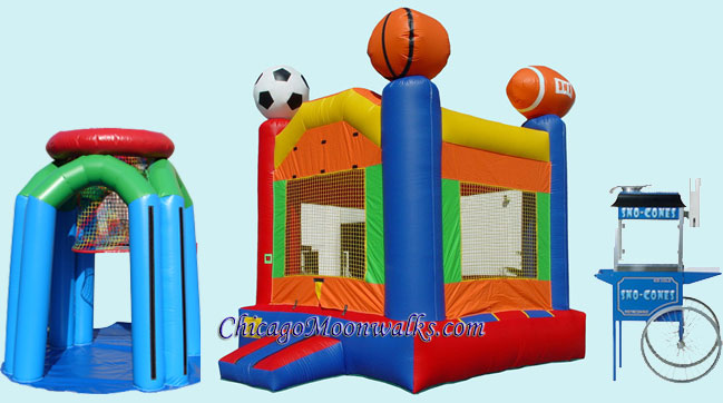 Sports Inflatable Rentals in Chicago Party Package Chicago Moonwalks