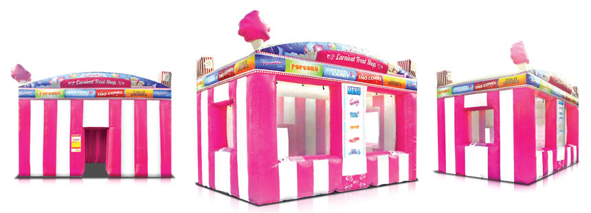 Pink Inflatable Carnival Treat Concession Booth Rental Chicago IL