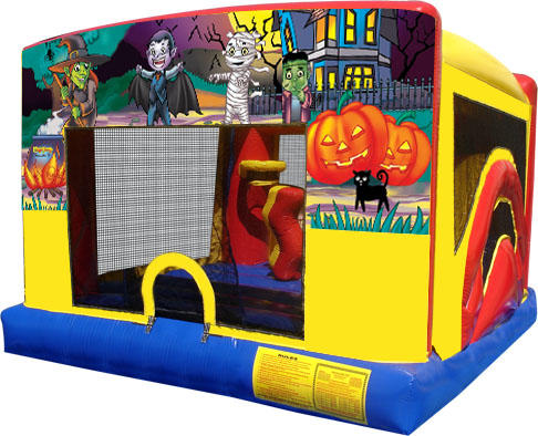 Happy Haunting Indoor Bounce House Inflatable Rental Chicago Illinois Moonwalks Party Bouncy Castle