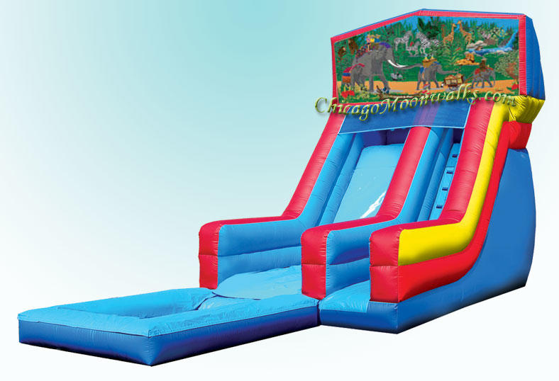 Jungle Fun Inflatable Water Slide Rental Chicago IL