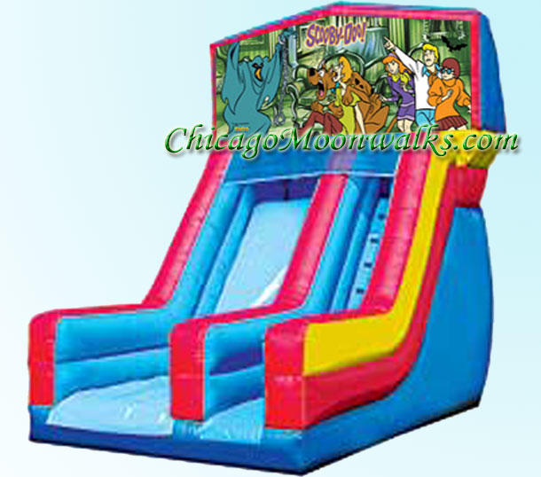 Scooby Doo Slide Inflatable Rental Chicago Illinois Bounce House Moonwalks