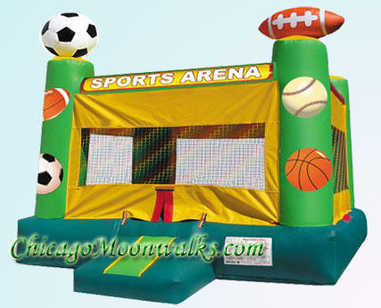 Sports Arena Bounce House Inflatable Rental Chicago Illinois Moonwalks Party