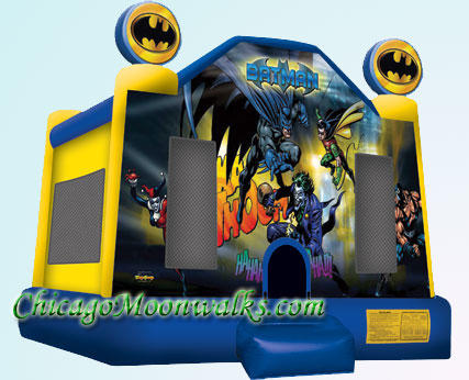 Batman Moonwalk Bounce House Inflatable Rental Chicago