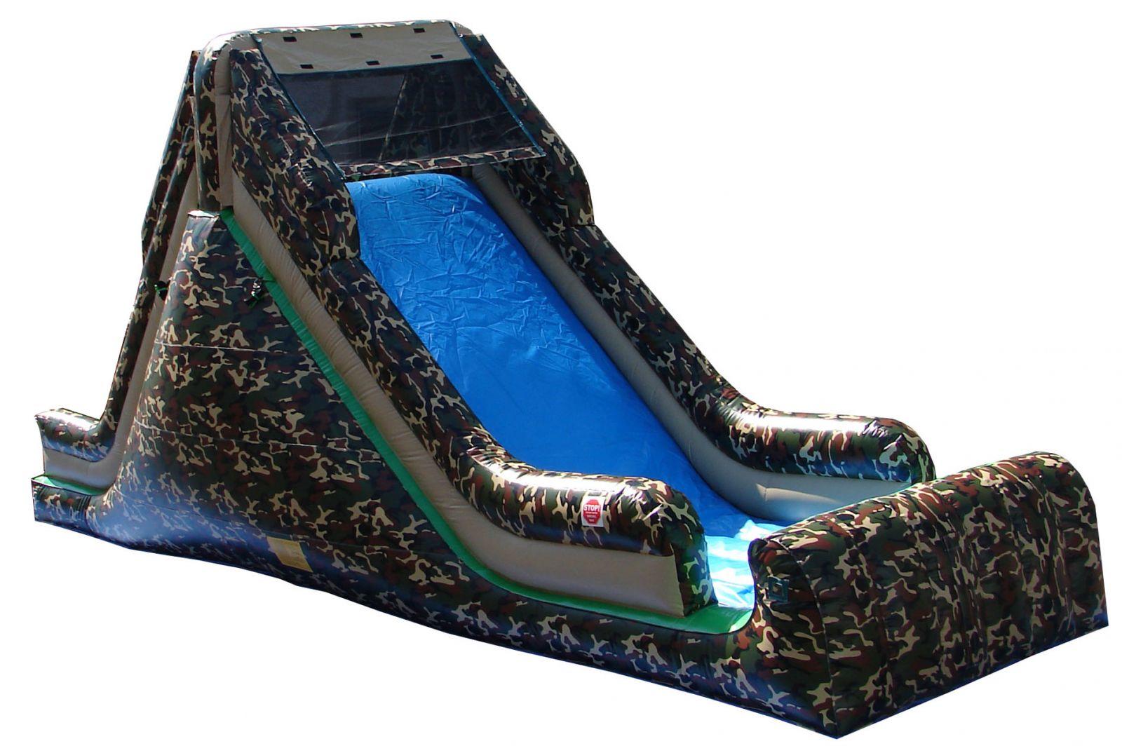 Inflatable Military Camouflage Dry Slide Rental Chicago IL