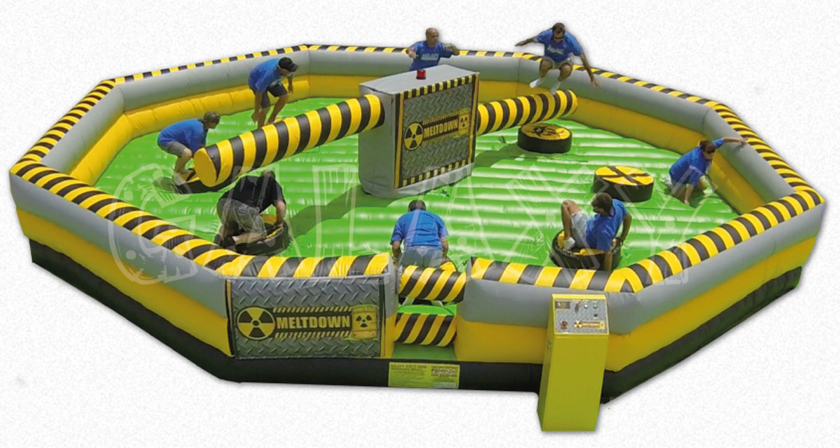 Chicago Inflatable Interactive Game Rentals Obstacle Courses Euro Bungee Trackless Train