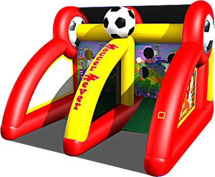 Soccer Fever Inflatable Game Rentals Chicago Moonwalks and Bounce Houses