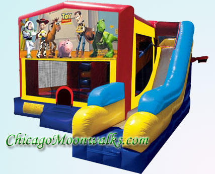Toy Story 7 in 1 Inflatable Slide Combo Bounce House Rental Chicago Illinois 